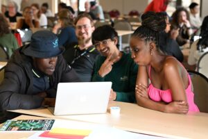 Graduate students taking part in the grad forum