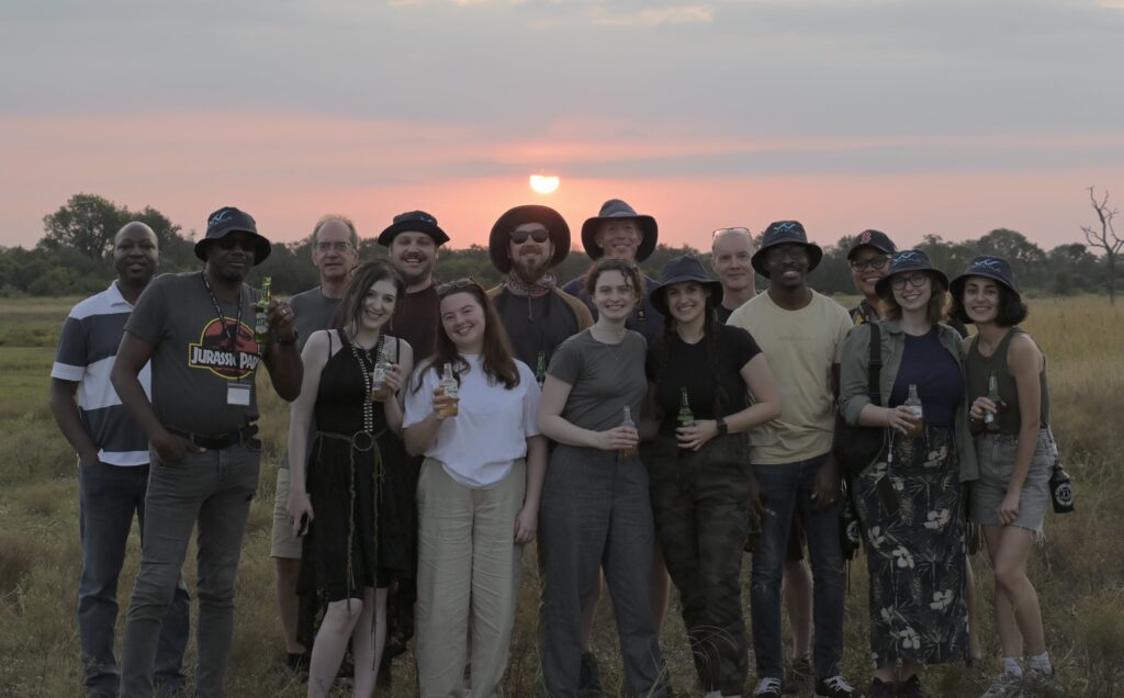 Group photo on safari