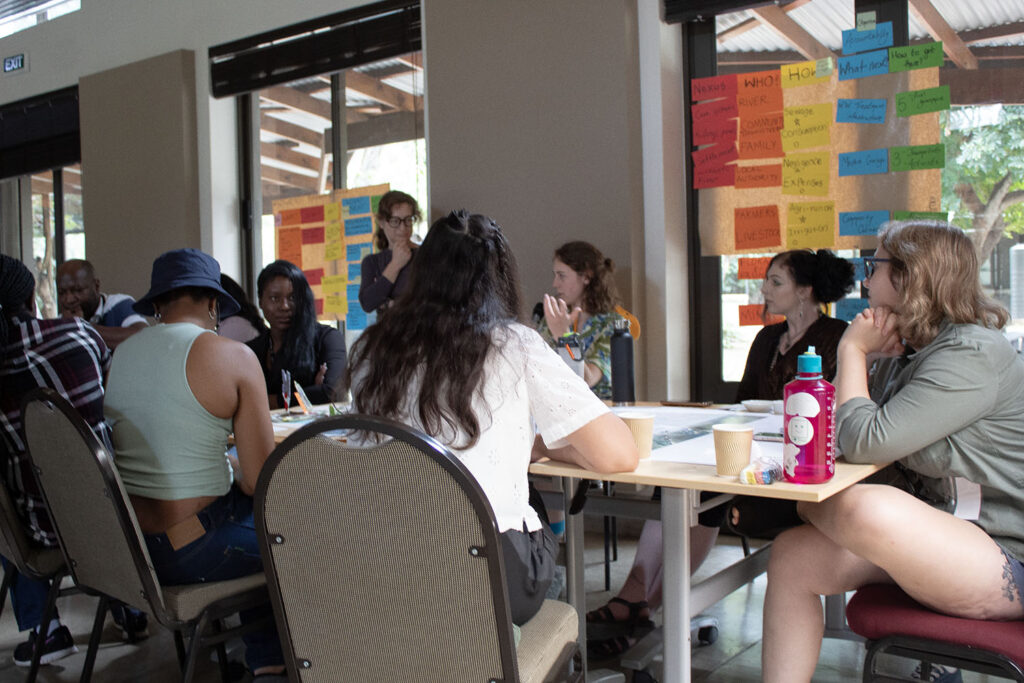 Students working together in a group activity