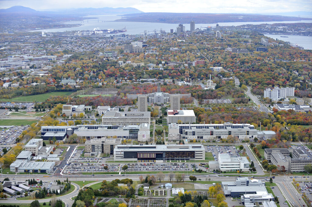 Vue aérienne du campus