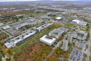 Vue aérienne du campus